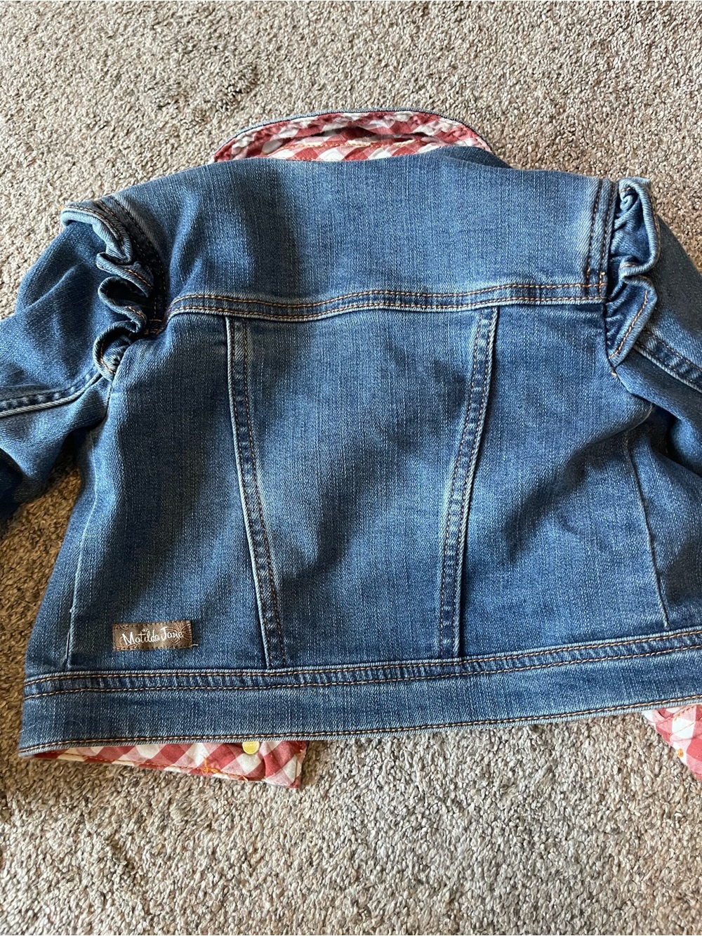 Matilda Jane Blue Denim Jacket with Heart Patch - Picture 3 of 3